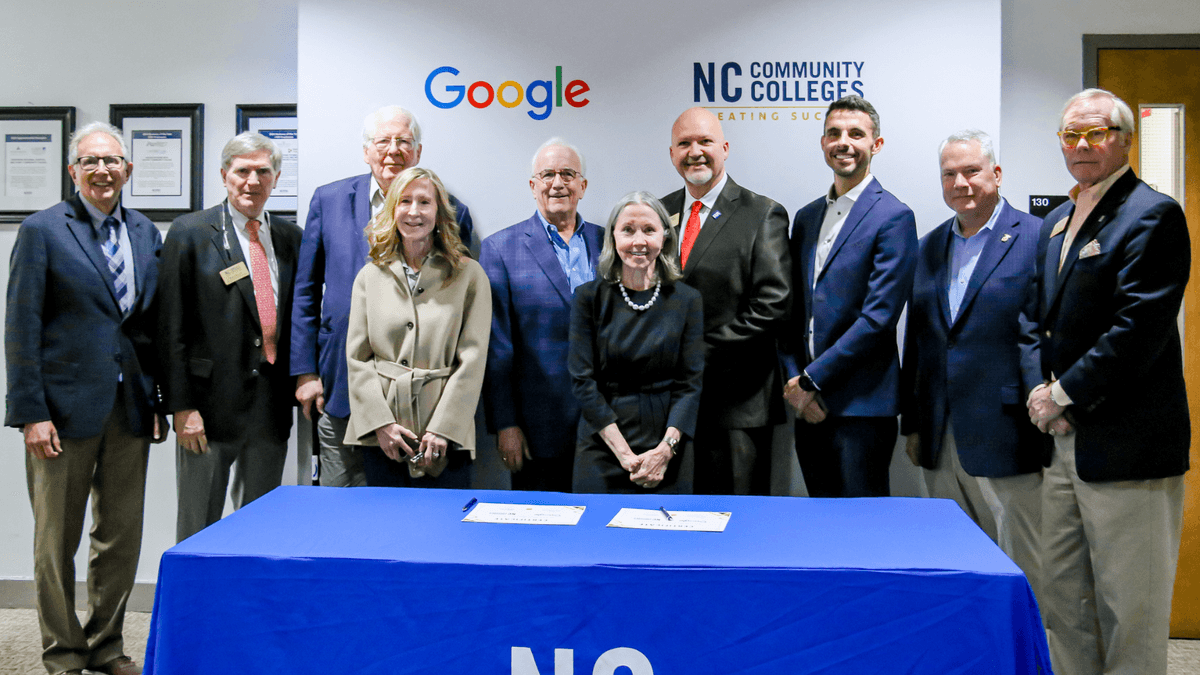 North Carolina Community College System Partners with Google to Offer