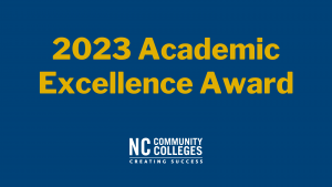 2023 academic excellence award with logo