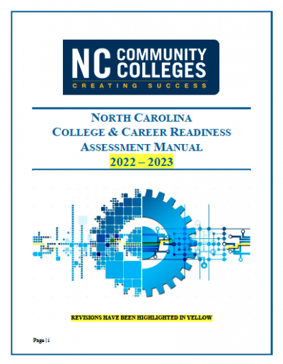 Cover page of the 2022-2023 NC Assessment Manual